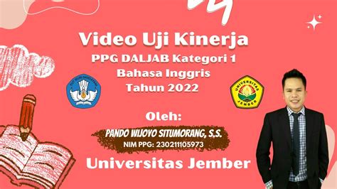 Video Ukin Uji Kinerja Ppg Daljab Kategori Gelombang Tahun