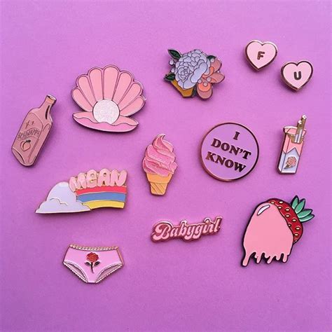 Pretty Pins Cool Pins Jacket Pins Jean Jacket Enamel Pin Collection