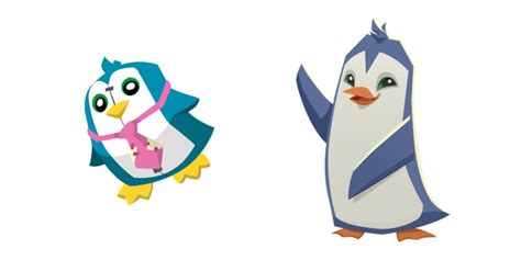 Animal Jam Penguin And Rare Penguin Plushie Cursor Custom Cursor