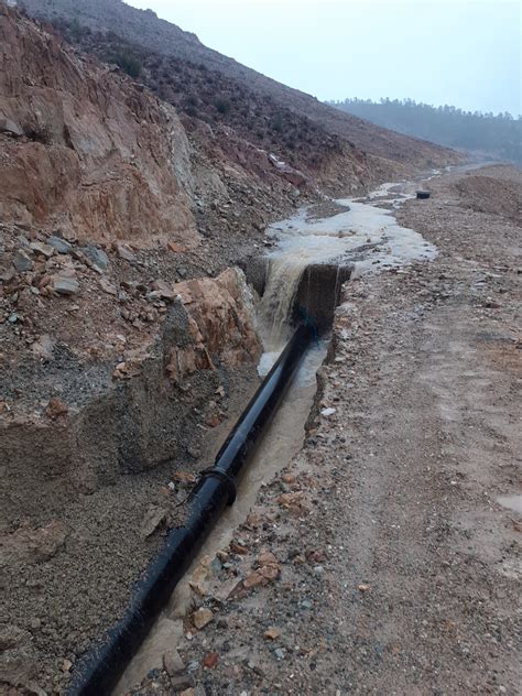 Las Fuertes Lluvias Provocan Una Rotura En La Red De Abastecimiento De