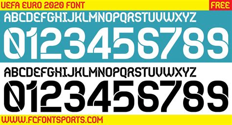 Fc Uefa Euro 2020 Font Free Download 100 Fcfontsports