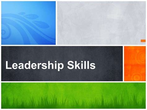 Leadership Skills Ppt Free Download