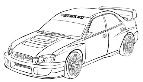 Coloriage De Voiture De Rallye Subaru Sucio Wallpaper