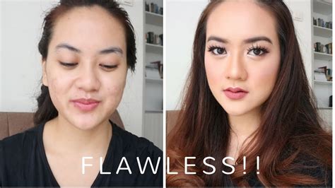 Bikin Makeup Flawless Di Muka Berjerawat Flawless Mauve Glam Make Up