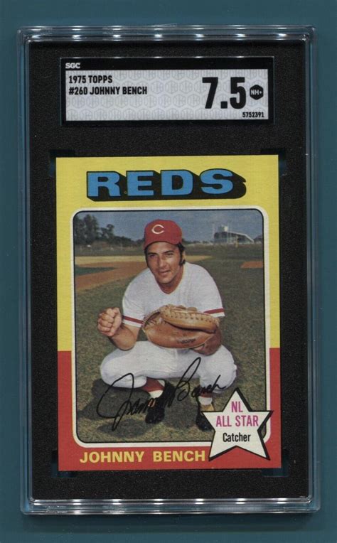 Topps Johnny Bench All Star Card Sgc Nm Ebay