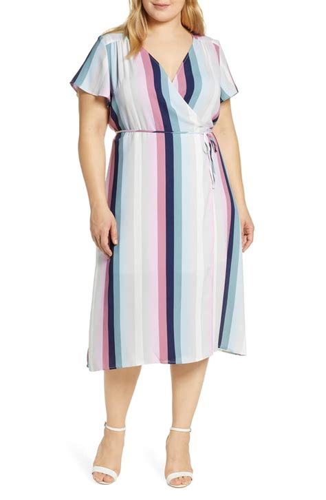 plus size wrap dresses