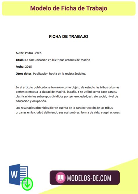 Plantilla De Ficha De Trabajo Para Imprimir Porn Sex Picture