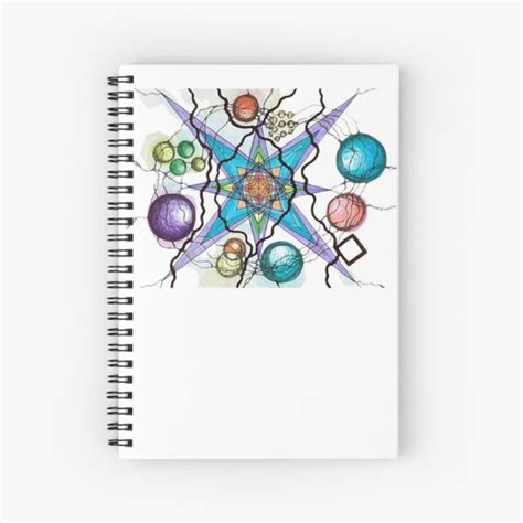 Cuaderno De Espiral Rosa De Los Vientos O Estrella De Ocho Puntas