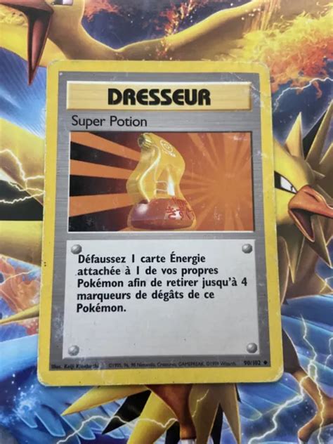 CARTE POKÉMON WIZARDS set de base Dresseur Super Potion 90 102 FR EUR 2