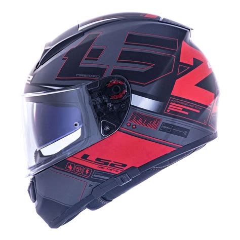 Capacete Ls Vector Evo Ff Frequency Preto E Vermelho Nova Centro