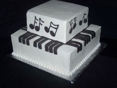 2 Tier Piano Cake Piano Cakes Cake Piano