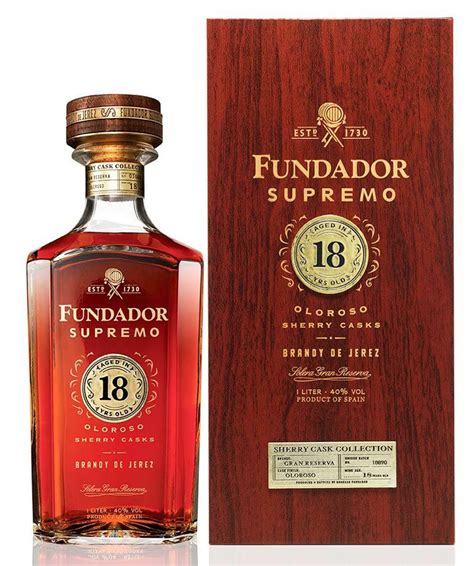 Fundador Supremo 18y Oloroso Sherry Caasks 40°cl100 Cofanetto Brandy