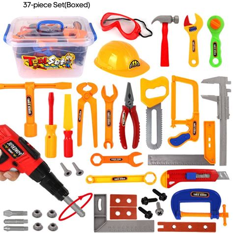 Kids Play Tool Set Toddlers Pretend Play Tool Kit Accessories