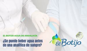 Se puede beber agua antes de un análisis de sangre