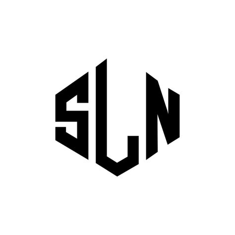 Diseño De Logotipo De Letra Sln Con Forma De Polígono Diseño De