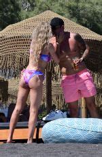 Katie Mcglynn In Bikini On The Beach In Santorini Hawtcelebs