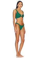 Hunza G Hallie Bikini In Metallic Forest Green REVOLVE