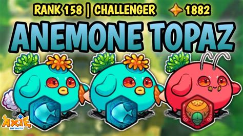 Full Damage Anemone With Triple Topaz Build Team Axie Origin Infinity