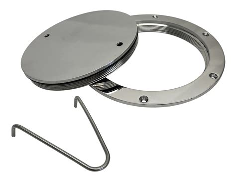 Deck Plate Stainless Steel With Key 152mm 6 Inch Jpw Marine