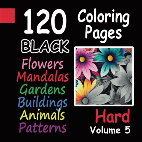 Black Paper Adult Coloring Book For By Sakhatskaya Alesia