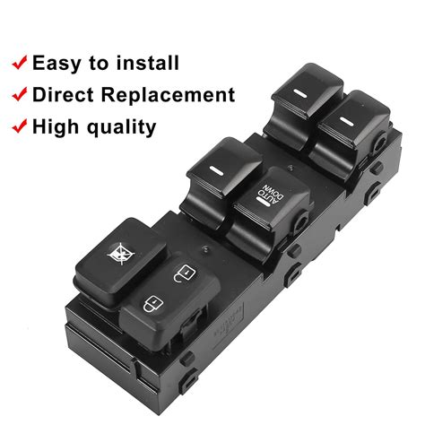 X AUTOHAUX Interruptor de control de elevalunas eléctrico delantero