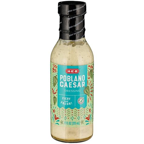 H E B Poblano Caesar Dressing Sold Cold Shop Salad Dressings At H E B