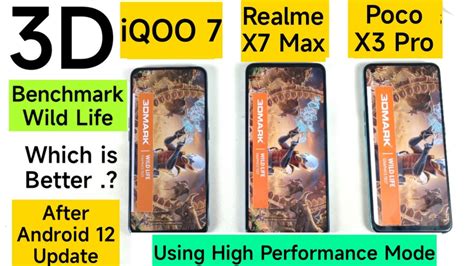 Iqoo Vs Realme X Max Vs Poco X Pro D Benchmark Wild Life Test