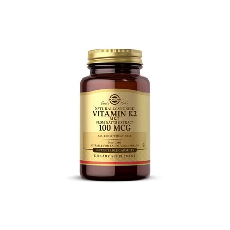 SOLGAR Vitamin K2 MK-7 100mcg - 50vcaps.