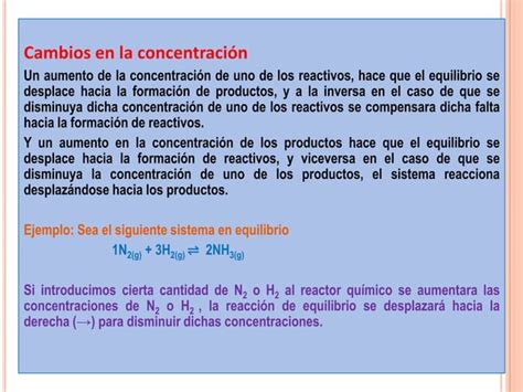 Clase De Equilibrio Quimico Ppt