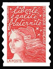 Marianne du 14 Juillet Provenant de carnet gommage adhésif Timbres de