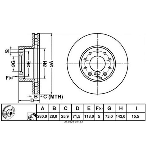 Zavorni Disk CITROEN Jumper FIAT Ducato PEUGEOT Boxer 06 Prednji