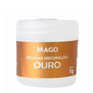 Pó para Decoração Ouro Rose 5g 1 Unidade Mago Rizzo Rizzo