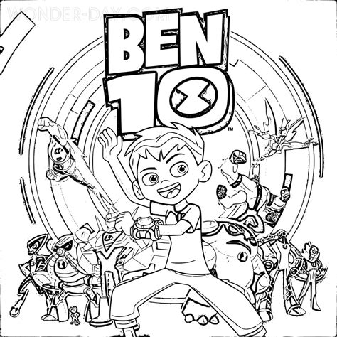 Dibujos De Ben 10 Para Colorear Wonder