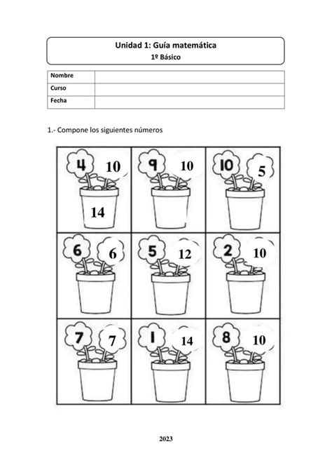 Componer y descomponer números profe social