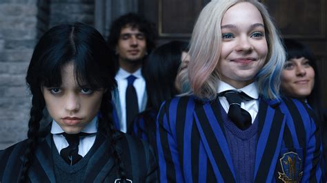 Wednesday Series Tv Series Wednesday Addams Jenna Ortega Enid Sinclair Emma Myers 4k Hd