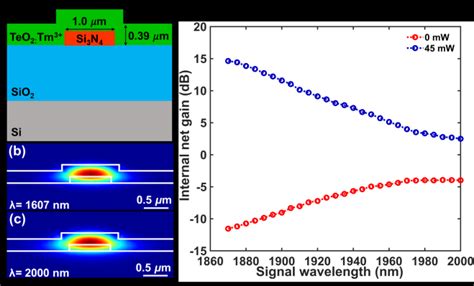 A Cross Section Profile Of The Teo Tm Coated Si N Waveguide