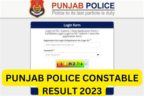 Punjab Police Constable Result 2023 Cut Off Marks Merit List Link