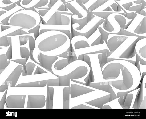 High Resolution Image 3d Rendered Illustration Background Of Alphabet