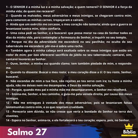 Salmo 27 Para Imprimir RETOEDU