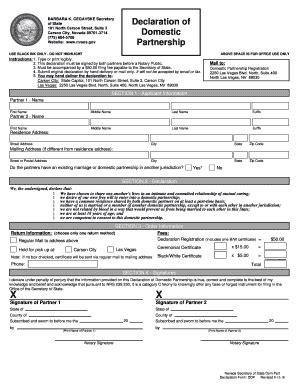 Domestic Partnership Nevada Complete With Ease Airslate Signnow