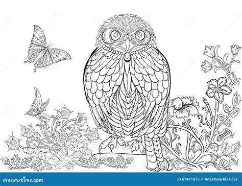 Hand Drawn Ink Pattern Coloring Book Coloring For Adult Page For