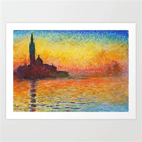 Claude Monet Sunset In Venice – Art Gallery