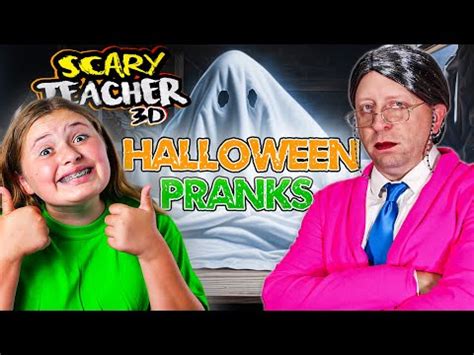 Scary Teacher Horror Game In Real Life Pranking MISS T (NEW PRANKS ...