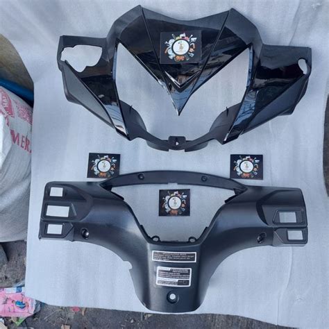 Jual Paket Batok Depan Belakang Honda Supra X New Batman Hitam Set