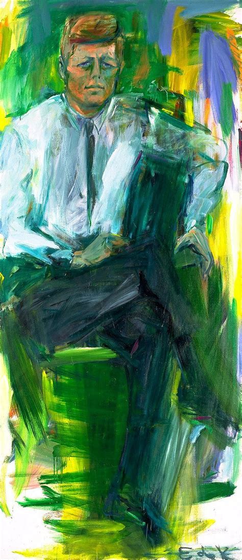 John F Kennedy By Elaine De Kooning 1963 National Portrait Gallery