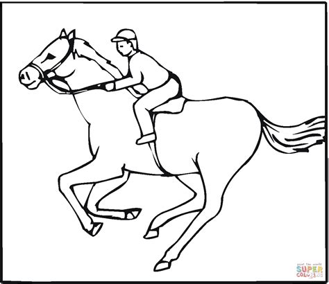 For Derby Jockey Coloring Pages Coloring Pages