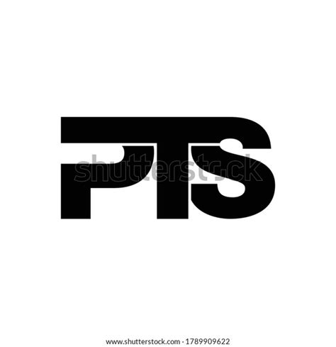 Pts Letter Monogram Logo Design Vector Stock Vector Royalty Free