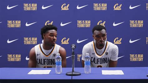 Cal Men S Basketball Jalen Cone Keonte Kennedy Postgame Press