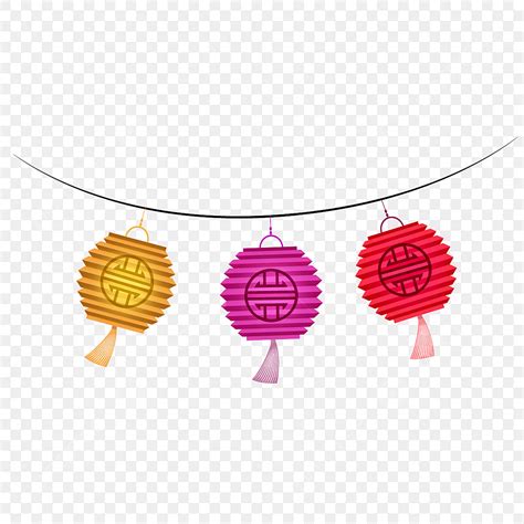 Mid Autumn Lantern Vector Art PNG Lanterns For Mid Autumn Festival