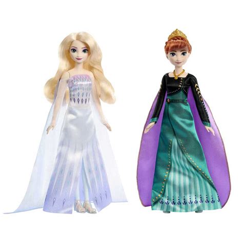 Conjunto De Bonecas Articuladas Disney Frozen Anna E Elsa